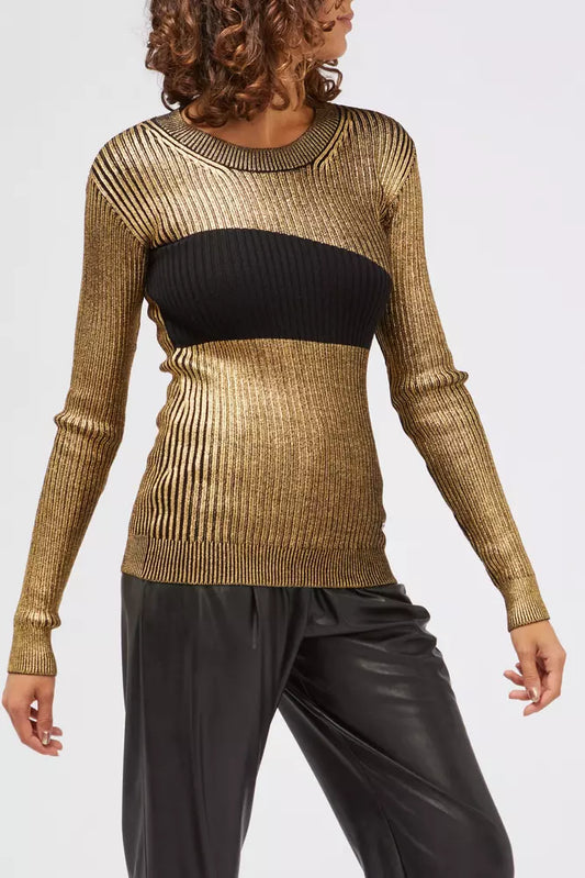 Maglione da donna in lana dorata Custo Barcelona