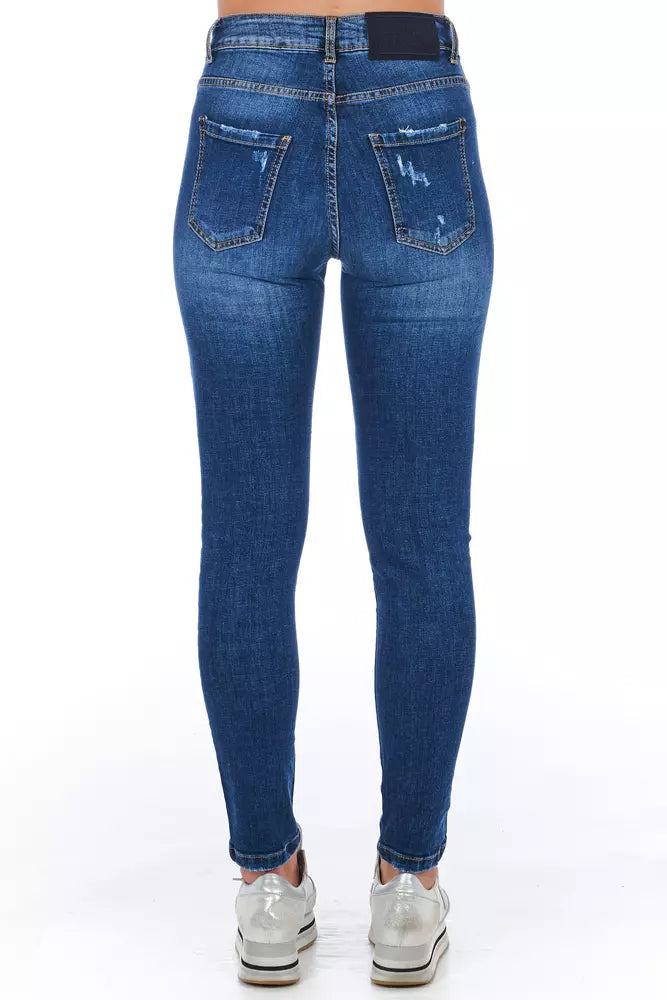 Jeans da donna Frankie Morello Blue Other Fibers