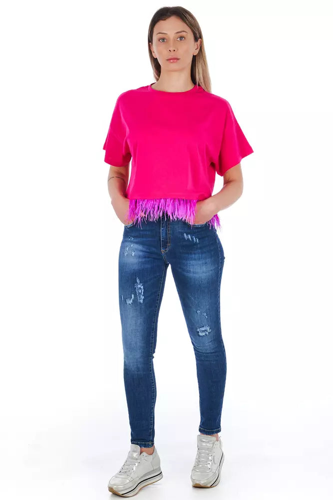 Jeans da donna Frankie Morello Blue Other Fibers