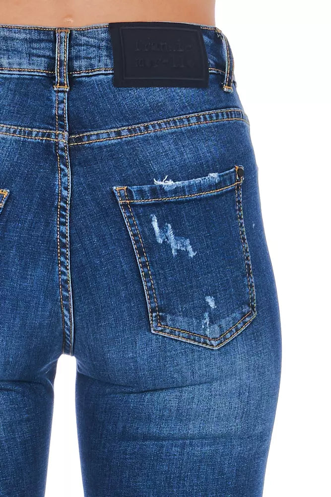Jeans da donna Frankie Morello Blue Other Fibers