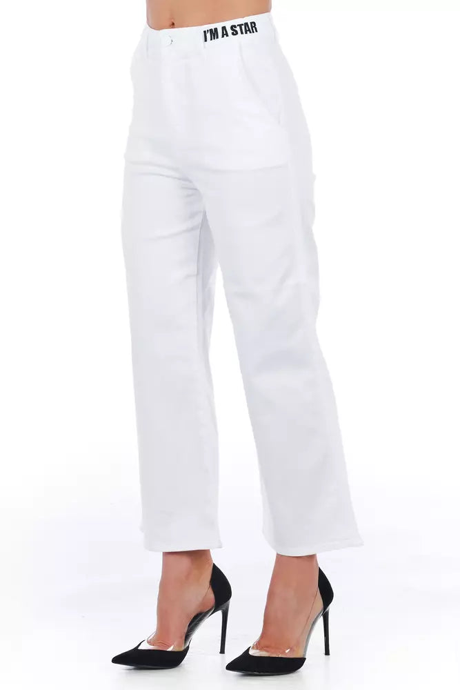 Pantaloni corti da donna in cotone bianco Frankie Morello