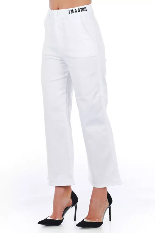 Pantaloni corti da donna in cotone bianco Frankie Morello