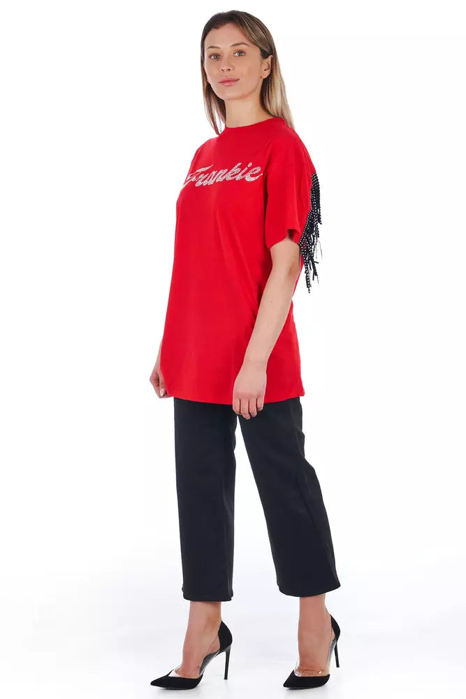 Pantaloni corti da donna in cotone nero Frankie Morello