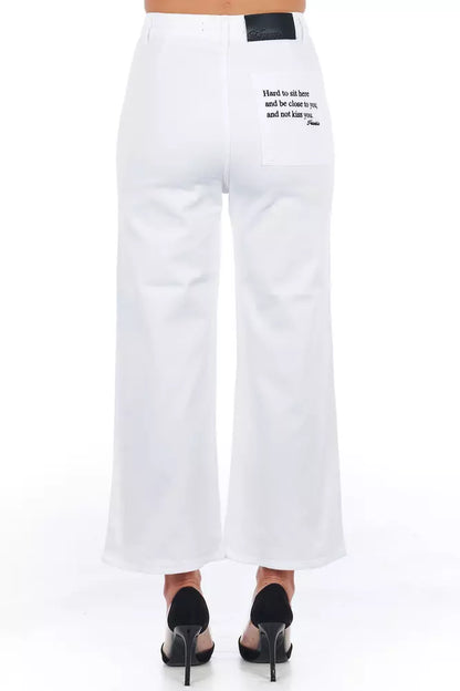 Pantaloni corti da donna in cotone bianco Frankie Morello