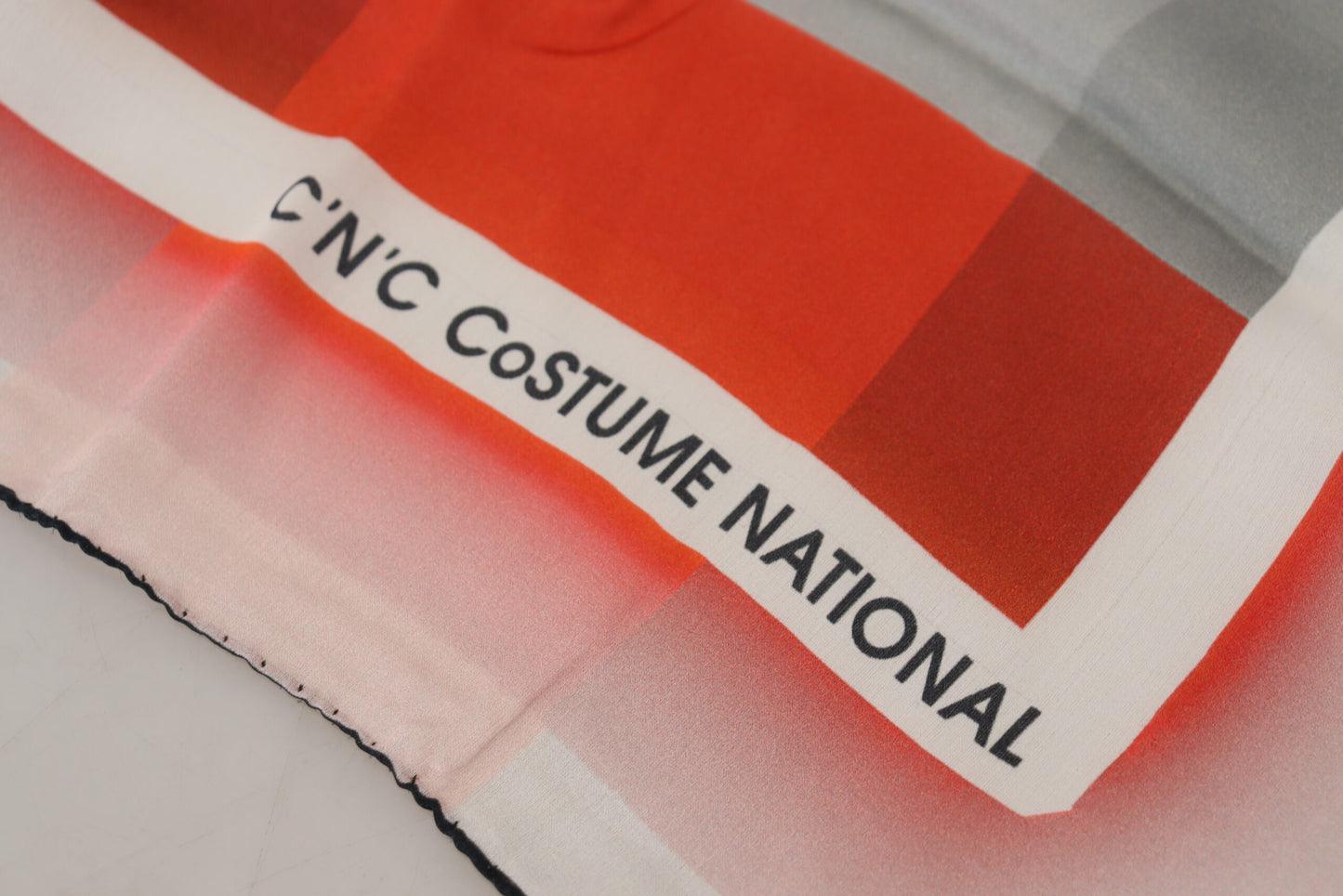 Sciarpa foulard scialle grigio rosso Costume National