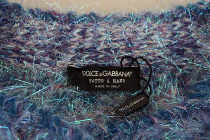 Giacca cappotto con frange in poliestere multicolore Dolce &amp; Gabbana