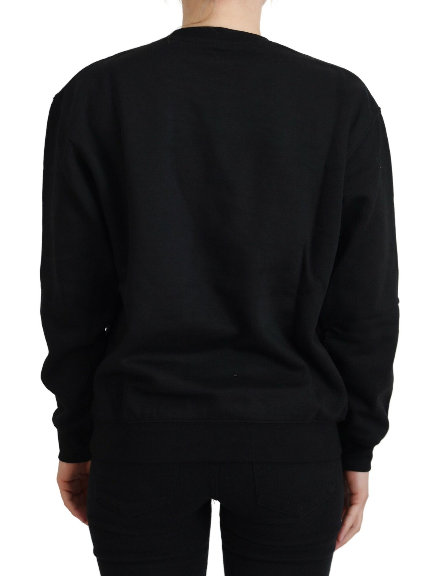 Maglione pullover a maniche lunghe stampato nero Philippe Model