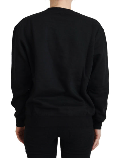 Maglione pullover a maniche lunghe stampato nero Philippe Model