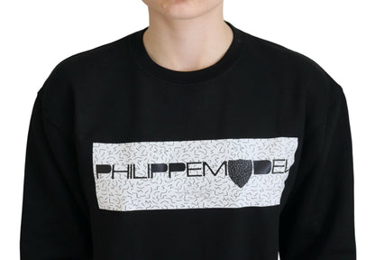 Maglione pullover a maniche lunghe stampato nero Philippe Model