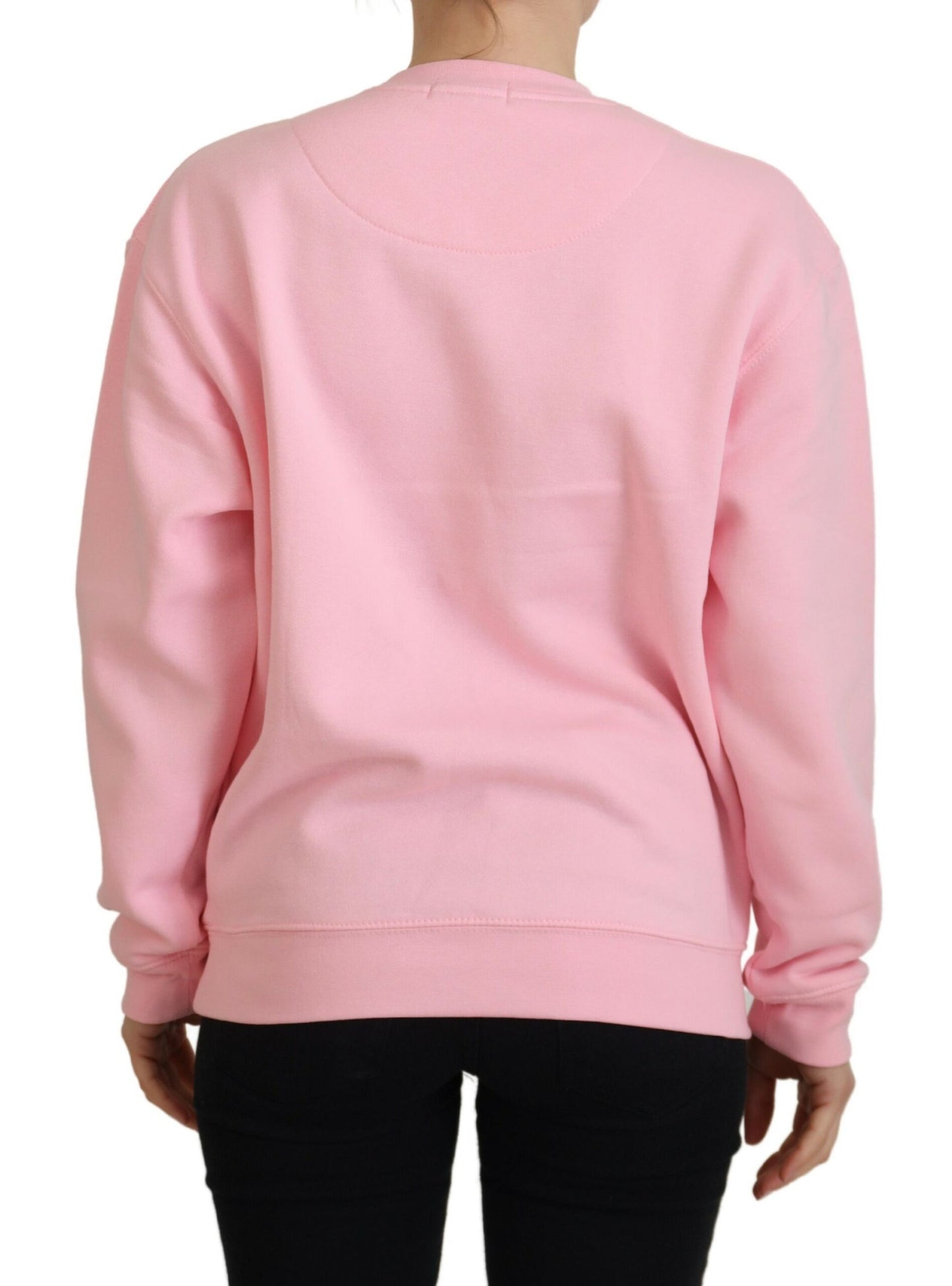 Maglione pullover a maniche lunghe stampato rosa Philippe Model