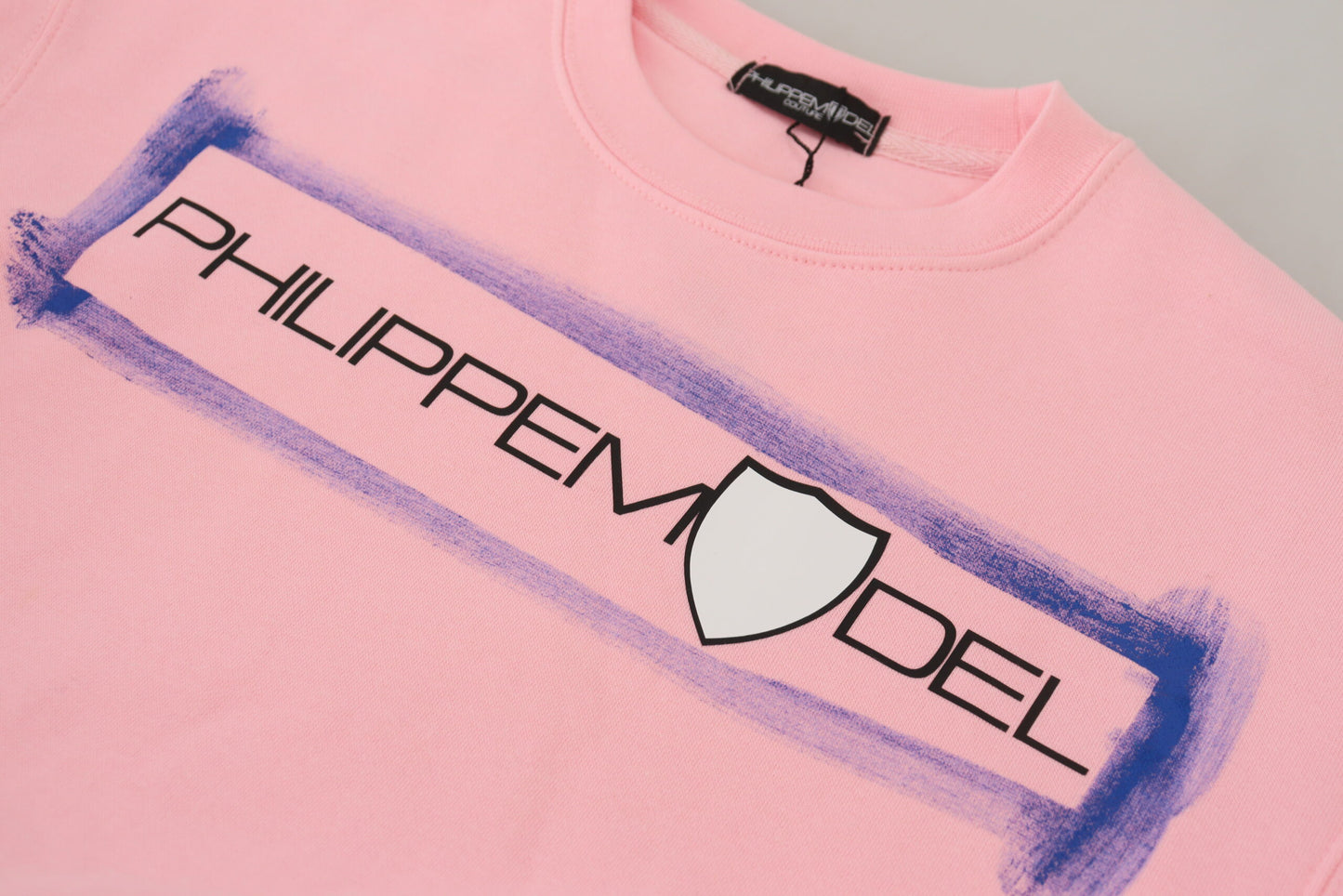Maglione pullover a maniche lunghe stampato rosa Philippe Model