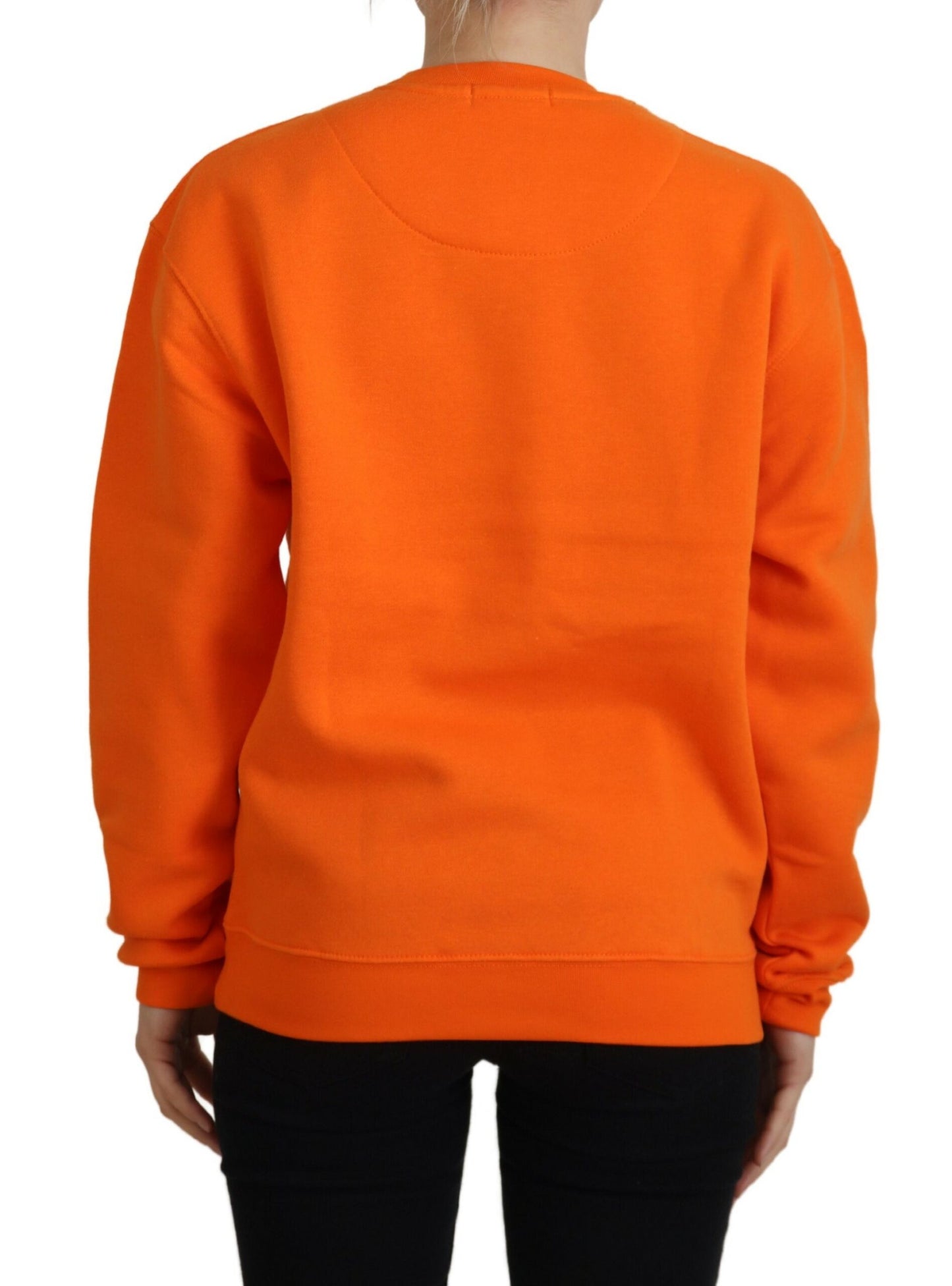 Maglione pullover a maniche lunghe stampato arancione Philippe Model
