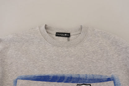 Maglione pullover a maniche lunghe stampato grigio Philippe Model