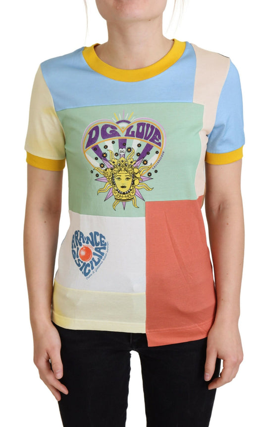 Dolce &amp; Gabbana Multicolor Cotton DG Love Patchwork