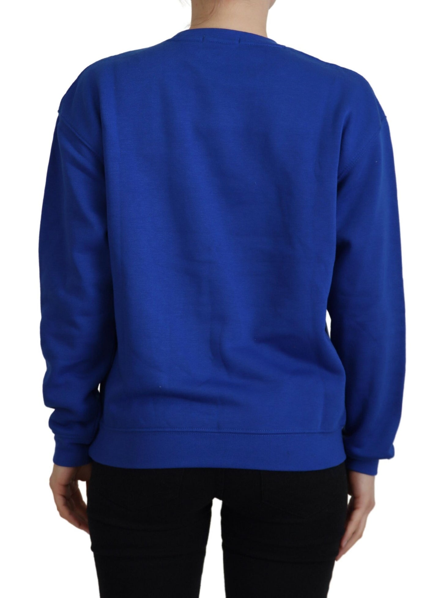 Maglione pullover a maniche lunghe stampato blu Philippe Model