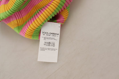 Dolce &amp; Gabbana Canotta in seta multicolore
