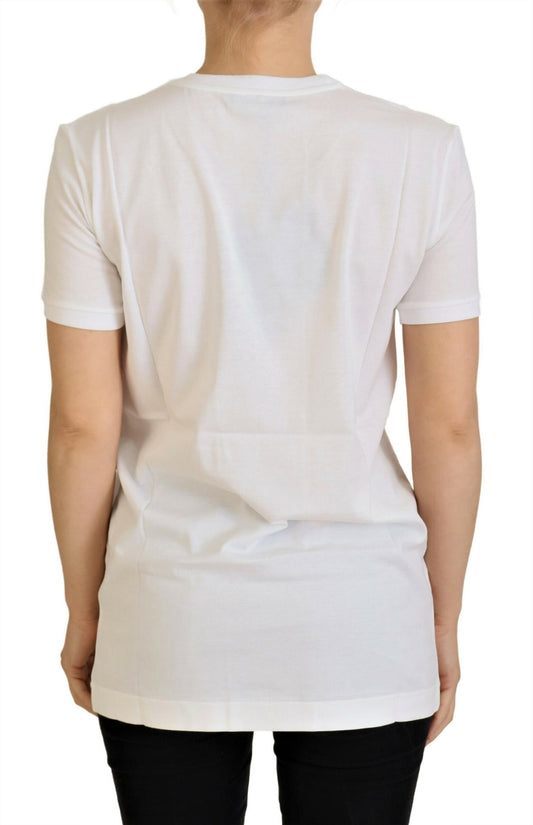 T-shirt Dolce &amp; Gabbana in cotone bianco DG Loves SUD