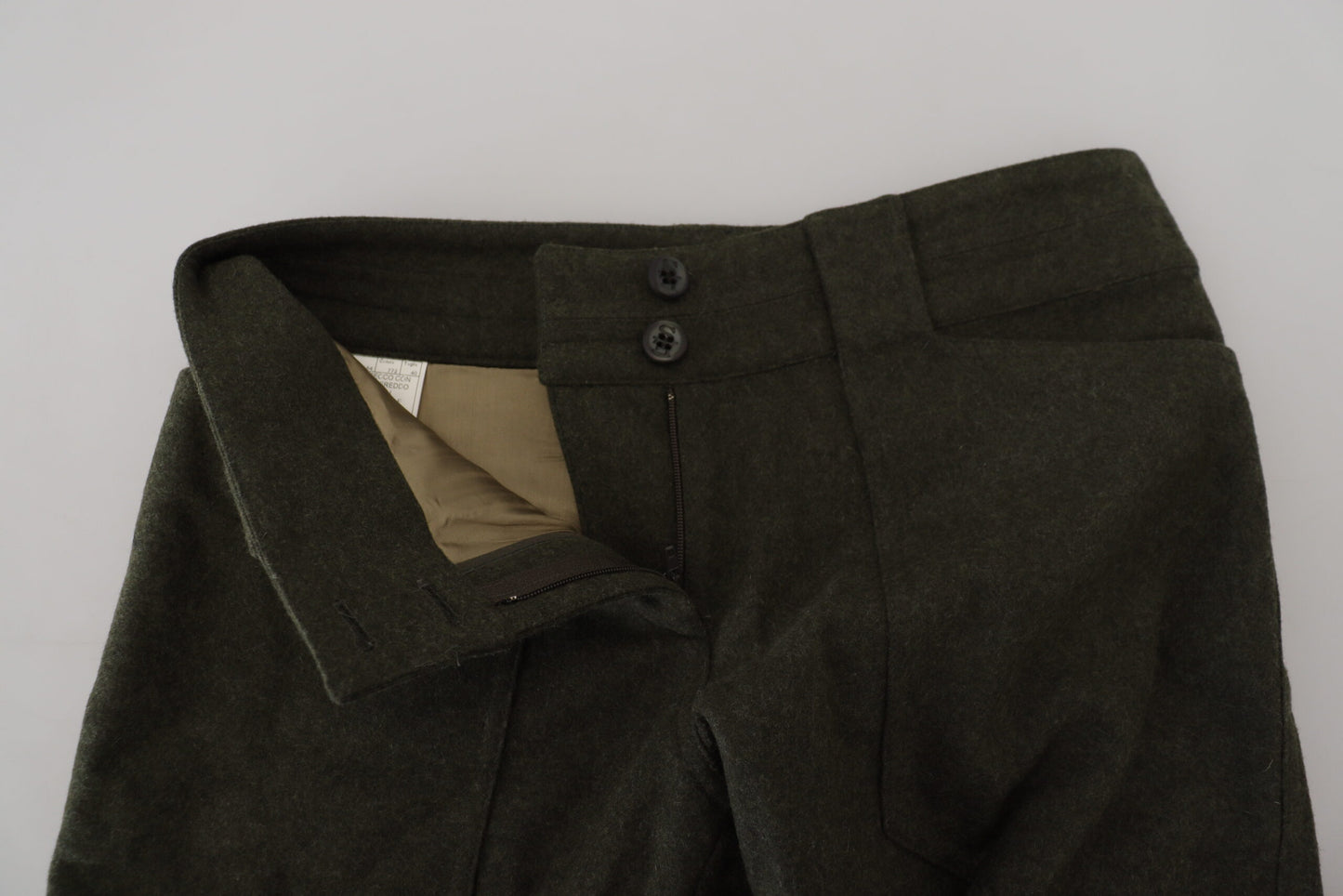 Pantaloni da donna affusolati con lacci verdi Ermanno Scervino