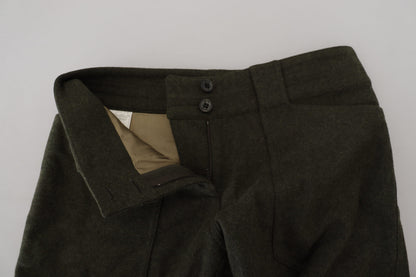 Pantaloni da donna affusolati con lacci verdi Ermanno Scervino