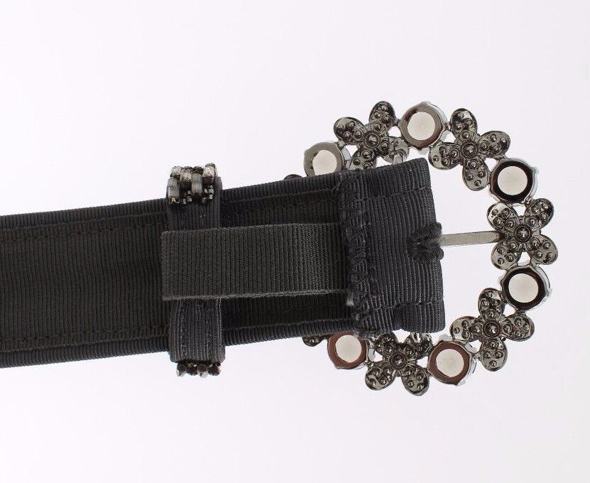 Cintura con paillettes e fibbia larga in cristallo multicolore Dolce &amp; Gabbana