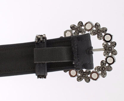 Cintura con paillettes e fibbia larga in cristallo multicolore Dolce &amp; Gabbana