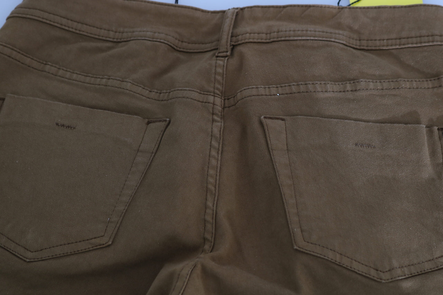 Jeans skinny slim fit a vita media in cotone marrone PLEIN SUD