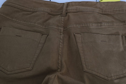 Jeans skinny slim fit a vita media in cotone marrone PLEIN SUD