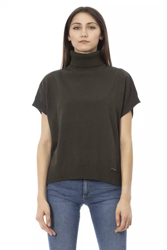 Maglione da donna in lana verde Baldinini Trend