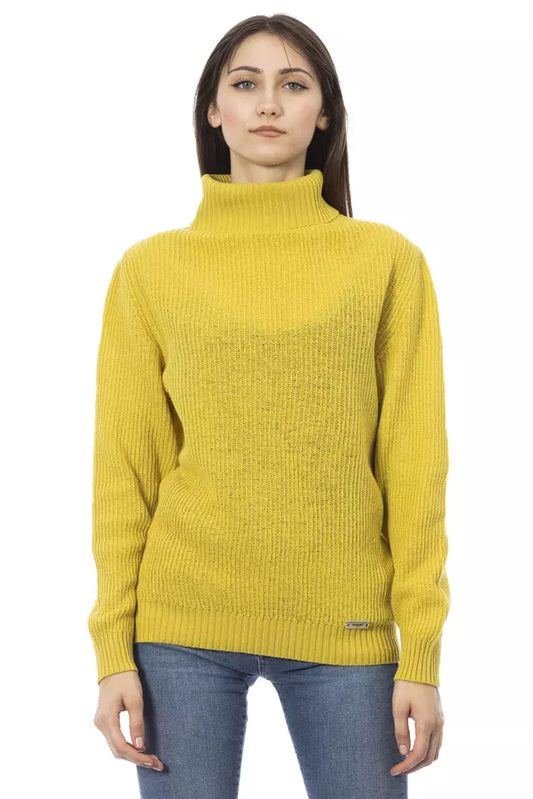 Maglione da donna in lana gialla Baldinini Trend