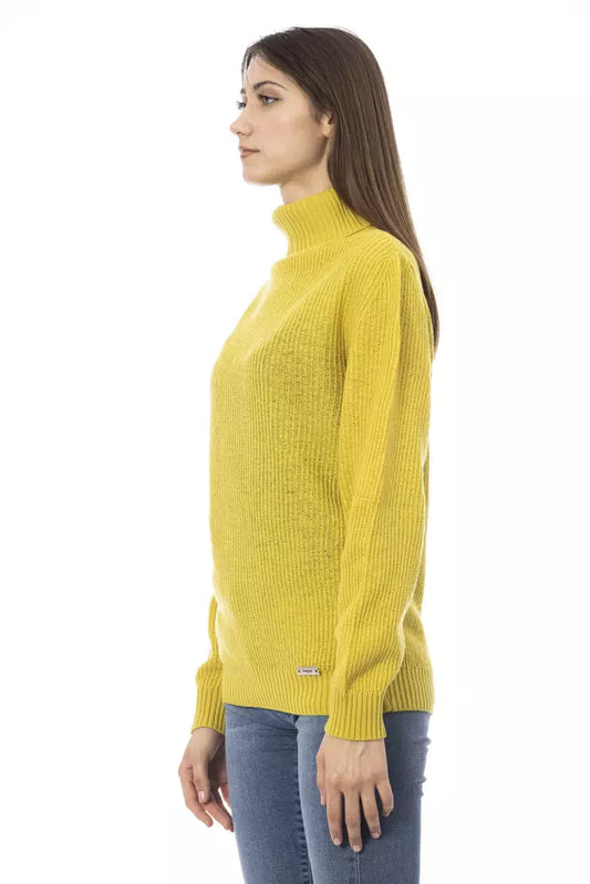 Maglione da donna in lana gialla Baldinini Trend