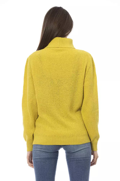 Maglione da donna in lana gialla Baldinini Trend