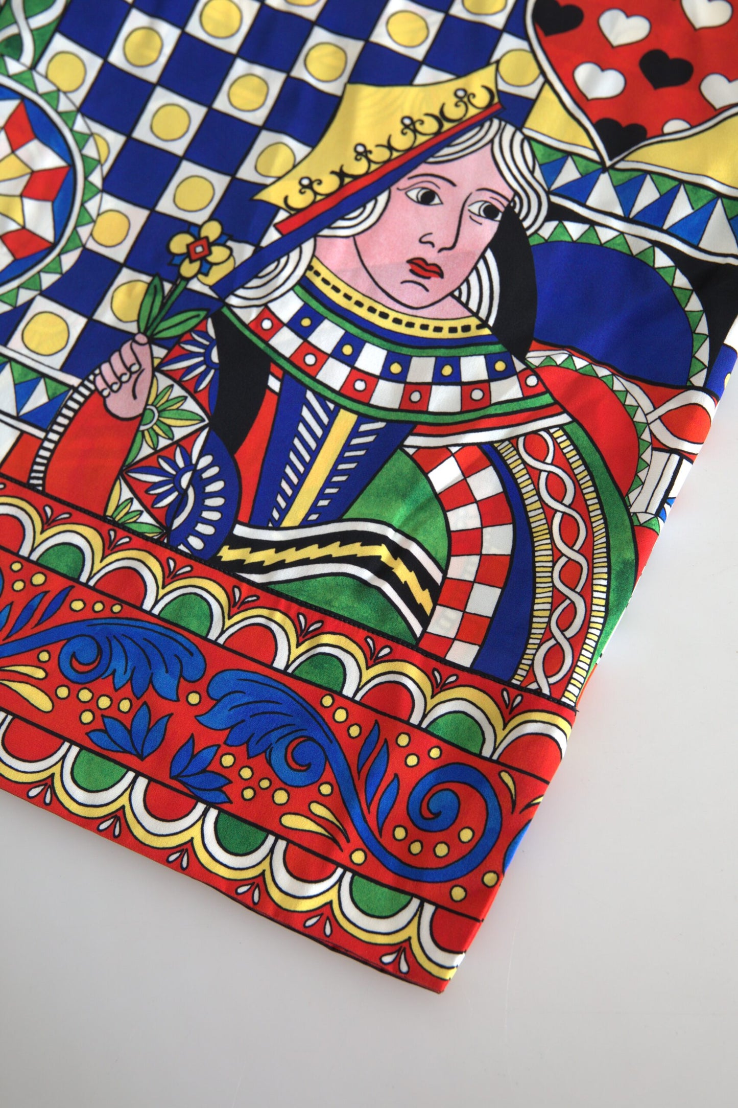Dolce &amp; Gabbana Top blusa a maniche lunghe con stampa multicolore