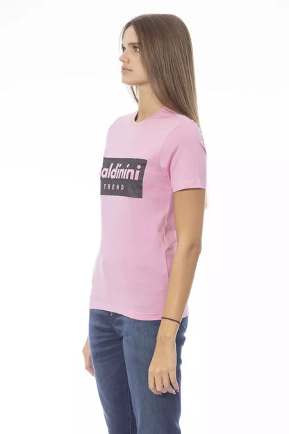 T-shirt da donna in cotone multicolore Baldinini Trend