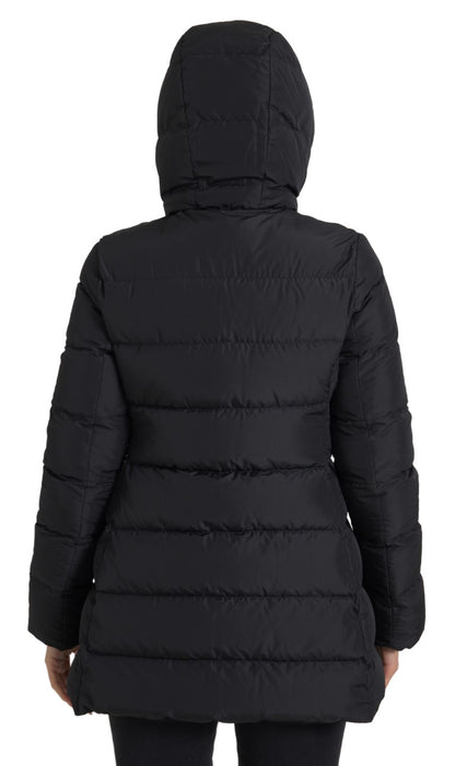 Giacca reversibile con cappuccio in poliestere nero Dolce &amp; Gabbana