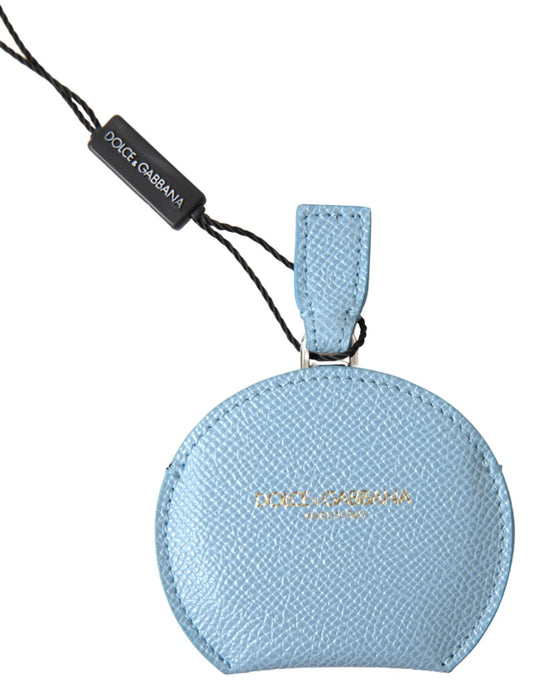 Portaspecchietto in pelle di vitello azzurro Dolce &amp; Gabbana