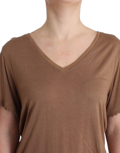 Maglia a maniche corte marrone John Galliano