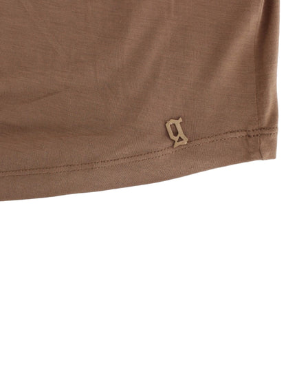 Maglia a maniche corte marrone John Galliano
