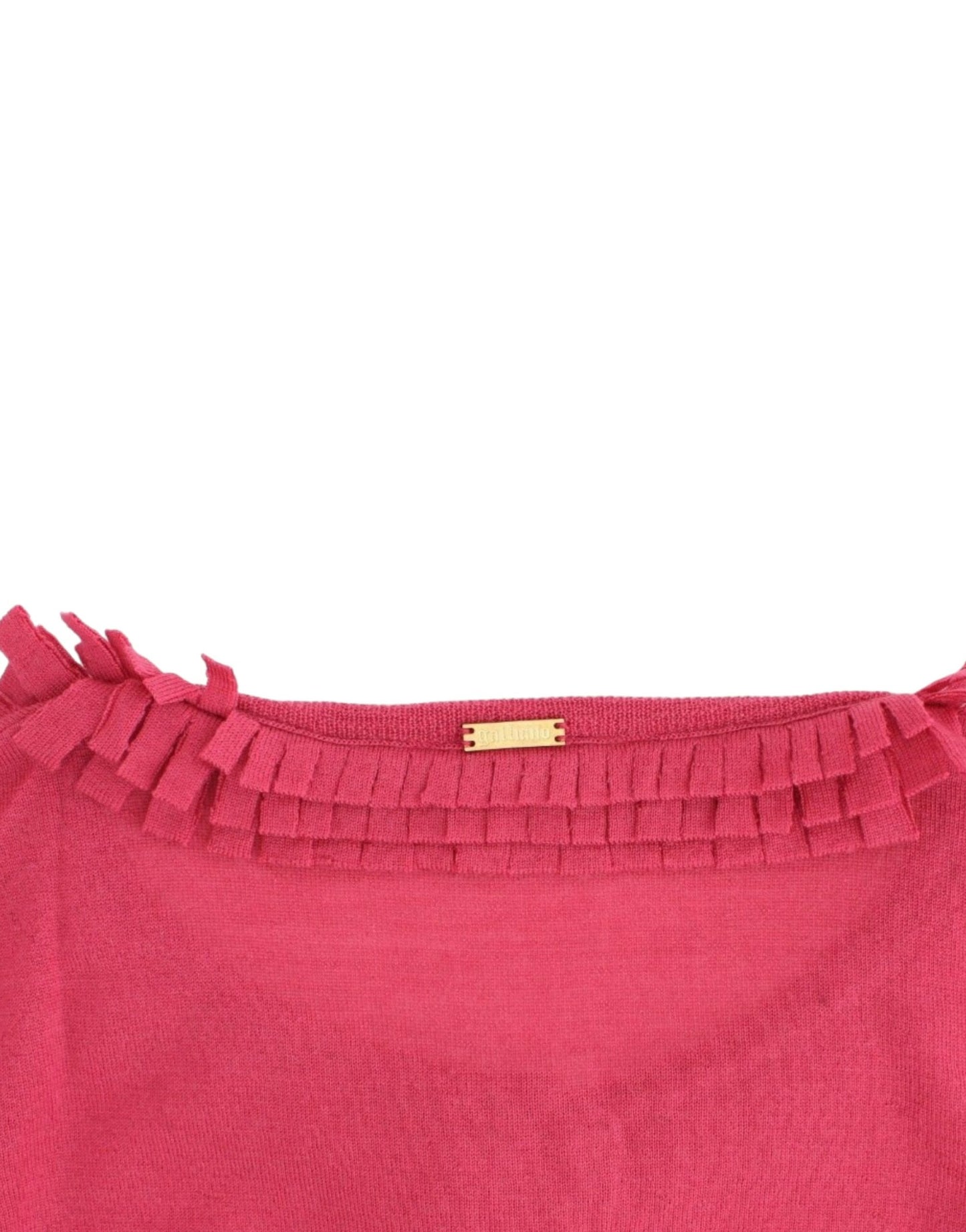 Cardigan in lana rosa John Galliano