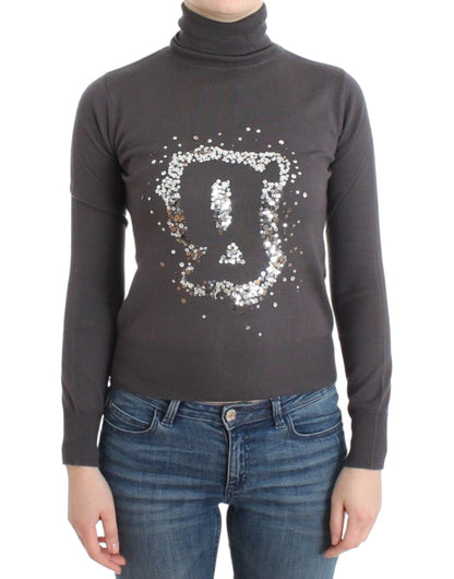 Maglione dolcevita in cotone marrone John Galliano