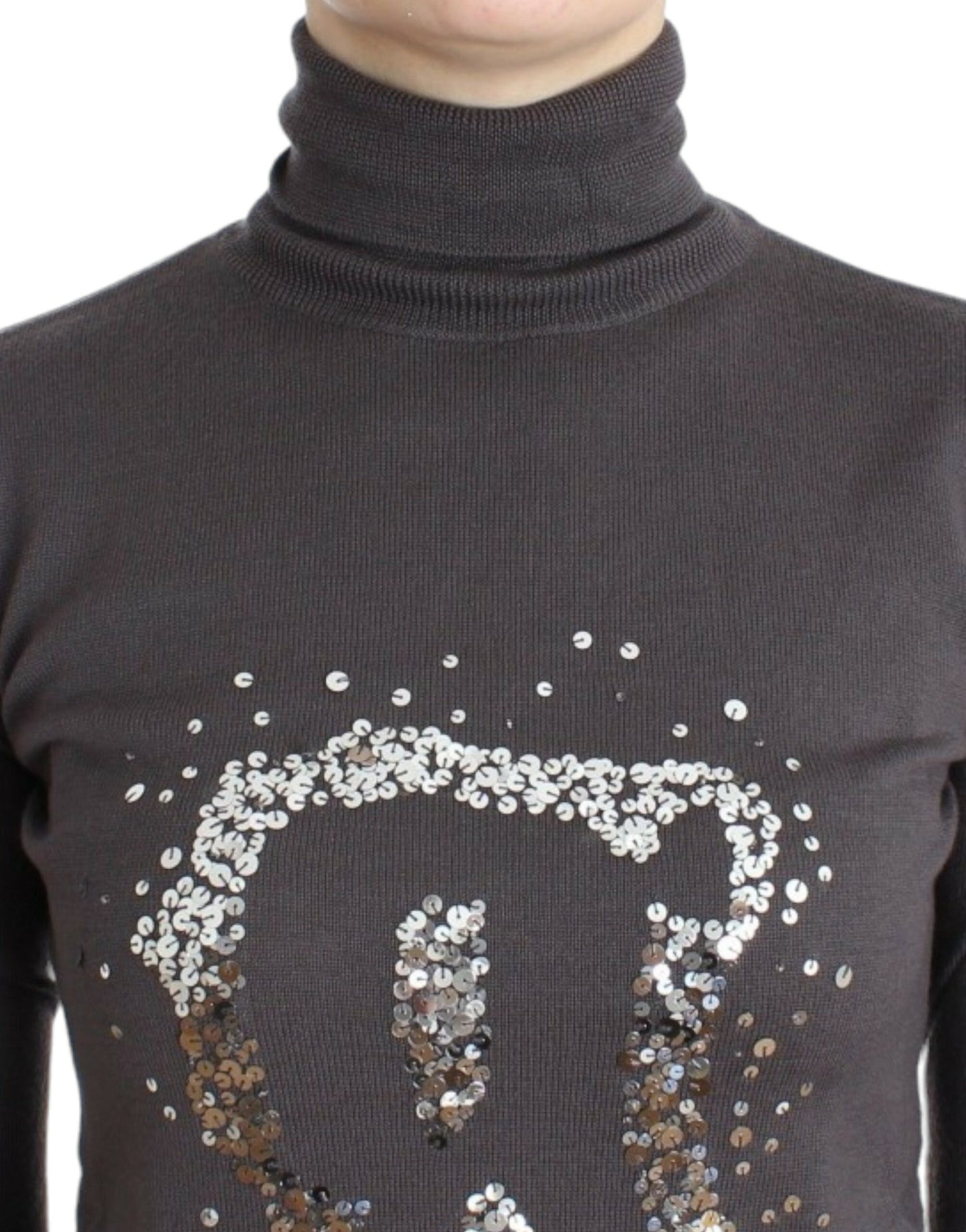 Maglione dolcevita in cotone marrone John Galliano