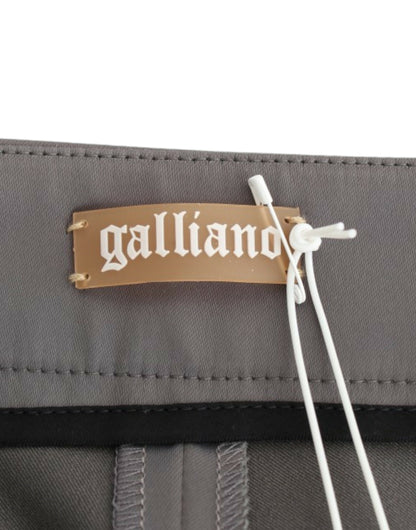 Pantaloni slim fit grigi John Galliano
