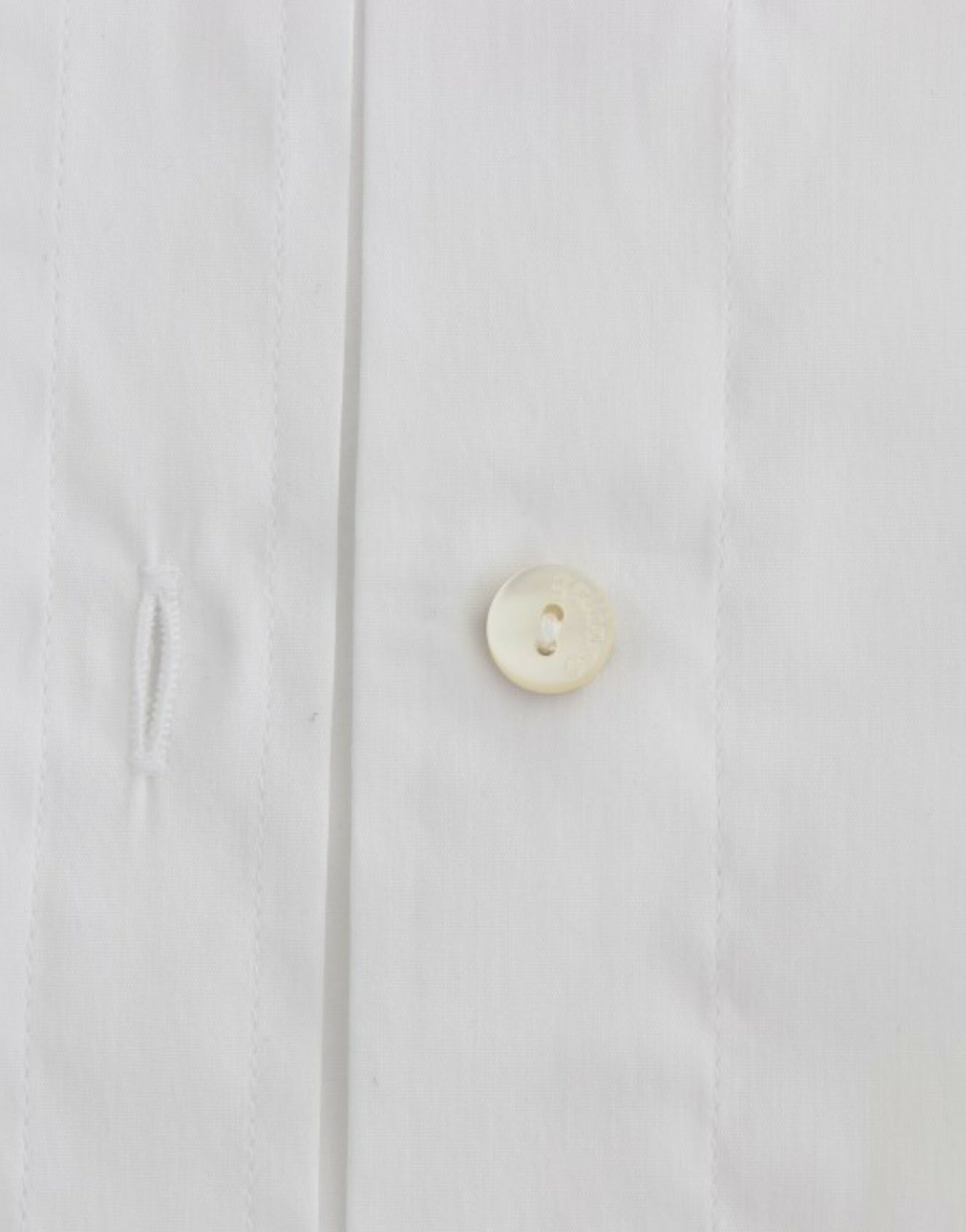 Top camicia in cotone bianco John Galliano