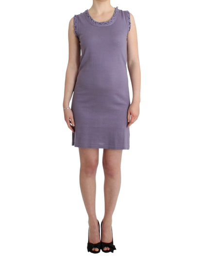 Abito in jersey di cotone viola John Galliano