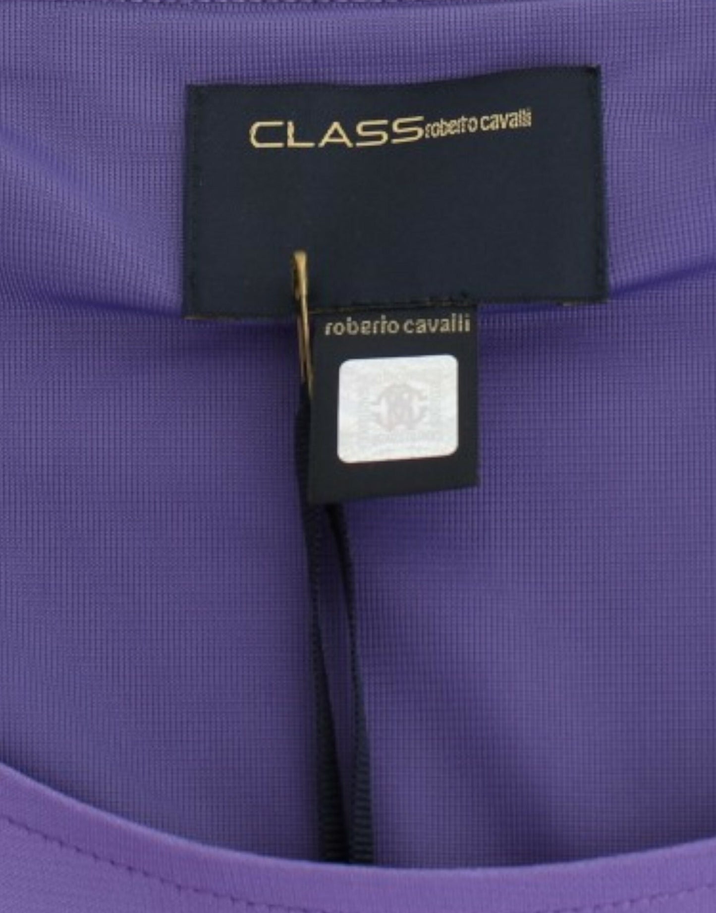 Abito a maniche lunghe viola Cavalli