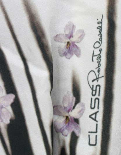 Abito a maniche lunghe viola Cavalli