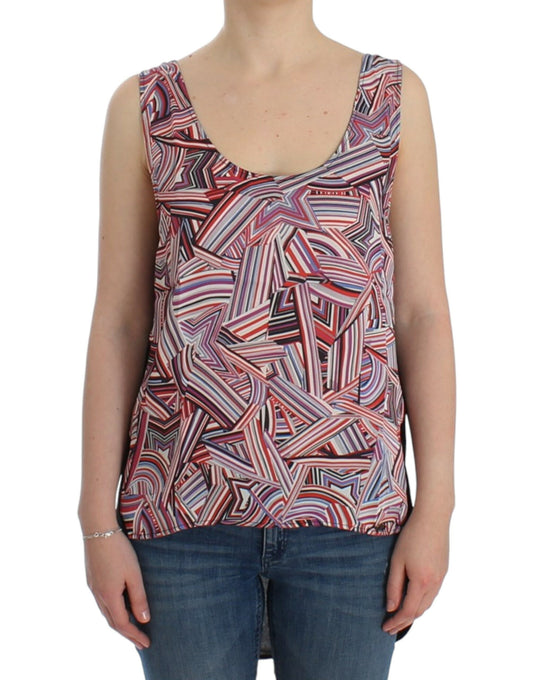 Top senza maniche multicolore Costume National