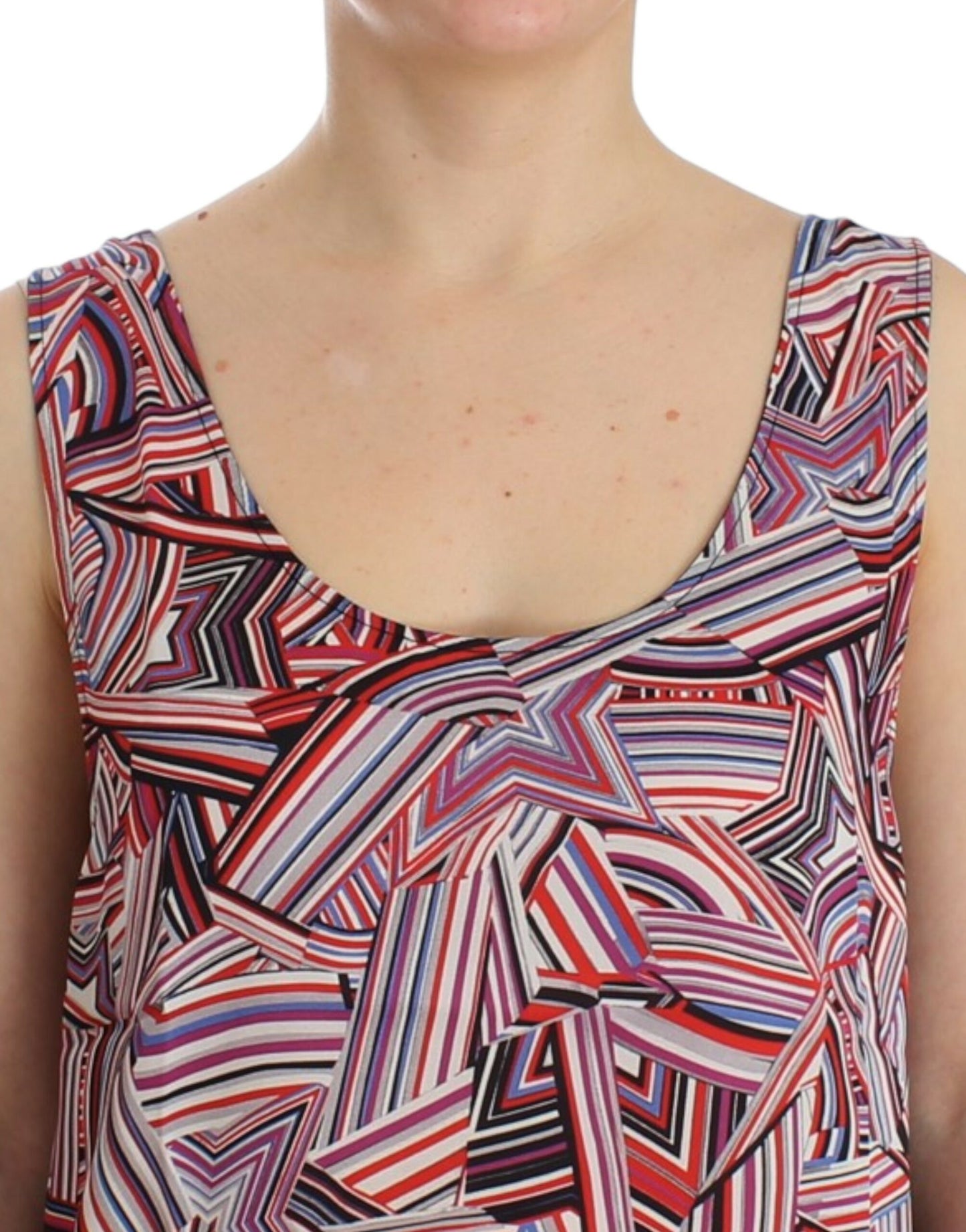 Top senza maniche multicolore Costume National