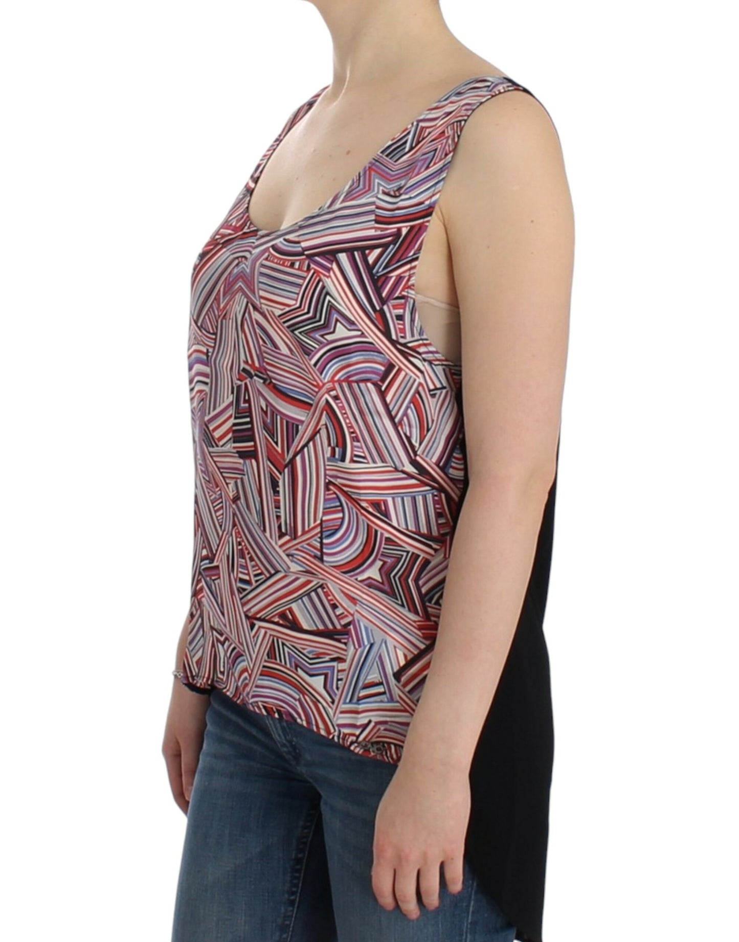 Top senza maniche multicolore Costume National