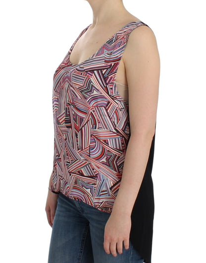 Top senza maniche multicolore Costume National