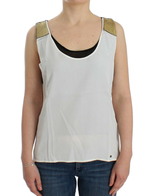Top senza maniche bianco Costume National